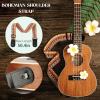 imageCAHAYA Soprano Ukulele for Beginner 21 Inch Ukulele Kit Starter with Carrying Bag Shoulder Strap Fretboard Stickers for Both Adults and Kids in Mahogany CY0335Dark Brown