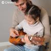 imageCAHAYA Soprano Ukulele for Beginner 21 Inch Ukulele Kit Starter with Carrying Bag Shoulder Strap Fretboard Stickers for Both Adults and Kids in Mahogany CY0335Brown