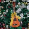 imageCAHAYA Soprano Ukulele for Beginner 21 Inch Ukulele Kit Starter with Carrying Bag Shoulder Strap Fretboard Stickers for Both Adults and Kids in Mahogany CY0335Brown