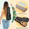 imageCAHAYA Soprano Ukulele for Beginner 21 Inch Ukulele Kit Starter with Carrying Bag Shoulder Strap Fretboard Stickers for Both Adults and Kids in Mahogany CY0335Golden Brown