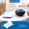 imageCAHAYA Steel Tongue Drum Set 6 Inch 8 Notes Steel Hand Drum with Music Book Drum Mallets Finger Paddles and Carry Bag for Kids Gift Musical Education Meditation Yoga CY0359Navy blue