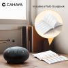imageCAHAYA Steel Tongue Drum Set 6 Inch 8 Notes Steel Hand Drum with Music Book Drum Mallets Finger Paddles and Carry Bag for Kids Gift Musical Education Meditation Yoga CY0359Black bear