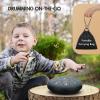 imageCAHAYA Steel Tongue Drum Set 6 Inch 8 Notes Steel Hand Drum with Music Book Drum Mallets Finger Paddles and Carry Bag for Kids Gift Musical Education Meditation Yoga CY0359Navy blue11 tones