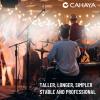 imageCAHAYA Tripod Microphone Stand Boom Arm OneButton Release Floor Mic Stand Portable with Carrying Bag and 2 Mic Clips for Singing Performance Wedding Stage Meeting Live CY0362
