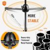 imageCAHAYA Tripod Microphone Stand Boom Arm OneButton Release Floor Mic Stand Portable with Carrying Bag and 2 Mic Clips for Singing Performance Wedding Stage Meeting Live CY0362