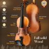 imageCAHAYA Violin 44 Full Size  Full Wooden Violin Set for Beginners Kids Adults Students Violin Kit with Hard Travel Case Shoulder Rest Extra Strings TunerMatteWood