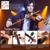imageCAHAYA Violin 44 Full Size  Full Wooden Violin Set for Beginners Kids Adults Students Violin Kit with Hard Travel Case Shoulder Rest Extra Strings TunerLacquer