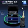 imageCAHAYA Wireless Guitar System with Charging Case 24GHz Audio Transmission System Rechargeable 4 Channels Guitar Transmitter Receiver System For Acoustic Electric Guitar Bass Musical Instruments