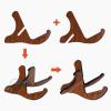 imageCAHAYA Wooden Ukulele Stand Mandolin Folding Universal XFrame Style Stand for Ukulele Violin Banjo