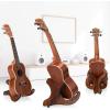 imageCAHAYA Wooden Ukulele Stand Mandolin Folding Universal XFrame Style Stand for Ukulele Violin Banjo