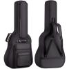imageCAHAYA Acoustic Guitar Bag Thick Padding Waterproof Dual Adjustable Shoulder Strap Guitar Case Gig Bag 40 41 inch with Back Hanger Loop6 Pockets Black03in