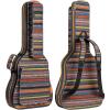 imageCAHAYA Acoustic Guitar Bag with Neck Cradle Bohemian Vintage Guitar Case 065in Thick Sponge Padded Guitar Case for 40 41 42 In Acoustic Classical Guitars CY0186