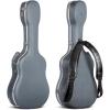 imageCAHAYA Acoustic Guitar Case ABS Waterproof Hard Case 41 Inch Gig Bag 06 Inch Thick Padding for Acoustic Classical Guitars Navy CY0247Blue