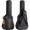 imageCAHAYA Acoustic Guitar Case Gig Bag Soft Padded 41 In Waterresistent Guitar Backpack with Back Handle Loop and Large Top Pocket 03 In Thick Black CY0177