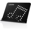 imageCAHAYA Desktop Sheet Music Stand Metal Angle Adjustable Tabletop Book Reading Cookbook Tablet Holder Stand Tray and Page Paper Clip CY0214