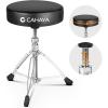 imageCAHAYA Drum Throne Saddle Seat  Drum Stool Height Adjustable Padded Drum Chair with Double Braced AntiSlip Feet for Drummers Adult Kids BlackEnlarge