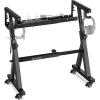 imageCAHAYA Keyboard Stand Piano Adjustable  Z Style Piano Stands Heavy Duty Stable and Portable with Height and Width Adjustable Fits for 54 61 76 88 Keys Electric Pianos Blackupgraded