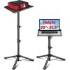 imageCAHAYA Projector Stand Tripod Adjustable  Stable for Tablets Phones Book Height 26quot to 515quot Multifunctional Laptop DJ Rack Stand Portable for Outdoor Movies CPS0331Tripod Projector Stand