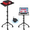 imageCAHAYA Projector Stand Tripod Adjustable  Stable for Tablets Phones Book Height 26quot to 515quot Multifunctional Laptop DJ Rack Stand Portable for Outdoor Movies CPS0331Tripod Stand with Casters