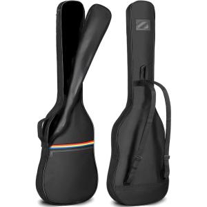 imageCAHAYA Acoustic Guitar Cover Gig Bag for Acoustic Classical Guitars Black 41 Inch Red Yellow and BlueBass Cover