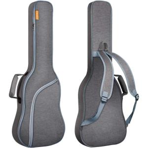 imageCAHAYA Electric Guitar Bag Padded Electric Guitar Gig Bag Case 035in Padding Dual Adjustable Shoulder Strap Electric Guitar Case CY0175Gray