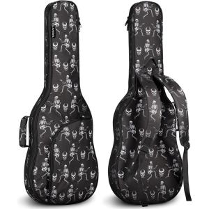 imageCAHAYA Electric Guitar Bag Padded Electric Guitar Gig Bag Case 035in Padding Dual Adjustable Shoulder Strap Electric Guitar Case CY0175Skeleton