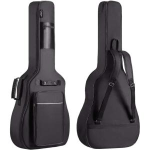 imageCAHAYA Guitar Bag Upgraded Premium Version for 40 41 42 Inch Acoustic Guitar Gig Bag 05in Thick Sponge Overly Padded Water Resistent Guitar Case Soft Guitar Backpack Case