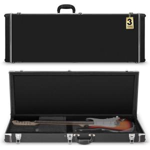 imageCAHAYA Guitar Case Electric Hardshell 098inch Thick Padding Only for ST Electric Guitars Hardshell Wood Guitar Gig Case with Padded Comfortable Handle and 2 Keys Yellow CY003651Black