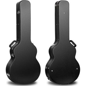 imageCAHAYA Guitar Cases Hard Shell for Acoustic Guitars 42 Inch Acoustic Guitar Hard Shell Case with Key Antishock Waterproof Travel Guitar Bag for Air Consignment CY024142inch