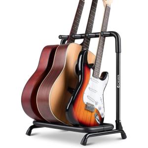 imageCAHAYA Multi Guitar Rack Acoustic Guitar Display Rack 5 Holder Thick Padding Guitar Rack Holder Floor Stand for Classical Acoustic Electric Guitars and Bass CY03453 Guitars