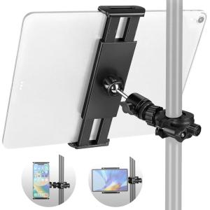 imageCAHAYA Phone Stand Tablet Holder Adjustable iPad Phone Holder Mount for Mic ampamp Music Stand