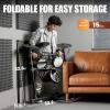 imageCAHAYA Electric Drum Set Beginner  Electronic Drum Set Portable 150 Sounds 15 Kits Drum Kit Basic with 2 Pedals 2 Drumsticks Headphones Throne USBMIDI Compatibility for Adults and Kids