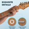 imageCAHAYA Electric Guitar Kit Beginner  39in Guitar Set Adults with Roasted Maple Neck HSS Pickup Solid Okoume Body Electric Guitar with Gig Bag Amplifier Strap Strings Cable Picks BlueBlue
