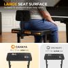 imageCAHAYA Foldable Adjustable Piano Bench Portable Keyboard Stool 200kg Capacity Height amp Backrest Adjustable for KidsAdults Perfect for Home Studio Teaching amp Outdoor Performances