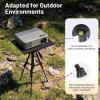 imageCAHAYA Projector Stand Tripod Adjustable  Portable Laptop Stand Height from 159 to 467 with Carry Bag Easy to Set up Suitable for Home Studio or Outdoor Use