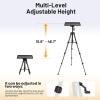 imageCAHAYA Projector Stand Tripod Adjustable  Portable Laptop Stand Height from 159 to 467 with Carry Bag Easy to Set up Suitable for Home Studio or Outdoor Use