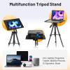 imageCAHAYA Projector Stand Tripod Adjustable  Portable Laptop Stand Height from 159 to 467 with Carry Bag Easy to Set up Suitable for Home Studio or Outdoor Use