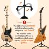 imageCAHAYA Universal Floor Guitar Stand  Folding Stands with Neck Holder for Acoustic Electric Classical amp Bass Guitars  2Pack CY0287