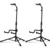 imageCAHAYA Universal Floor Guitar Stand  Folding Stands with Neck Holder for Acoustic Electric Classical amp Bass Guitars  2Pack CY0287