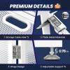 imageCAHAYA DJ Booth Stand Portable  DJ Table Facade for Laptop amp Controller Double Top Corners Black amp White Scrims for Lighting Easy Setup Foldable Storage with Bag 40L x 20Wwhite