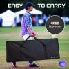 imageCAHAYA DJ Booth Stand Portable  DJ Table Facade for Laptop amp Controller Double Top Corners Black amp White Scrims for Lighting Easy Setup Foldable Storage with Bag 40L x 20Wblack
